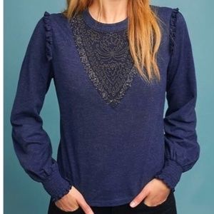 Anthropologie x Ranna Gill Charlene Beaded Top